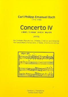 Concerto IV c-Moll H 43.4 / Wq 474 
