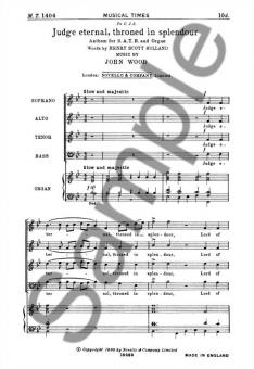 Judge Eternal, Throned In Splendour 