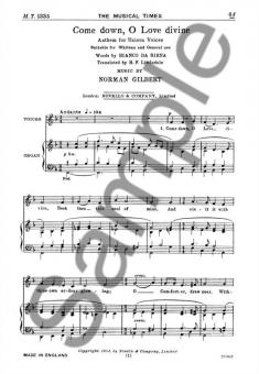 Come Down, O Love Divine 