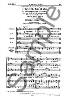 If 'Twere The Time Of Lilies 