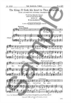 The King, O God, His Heart To Thee Upraiseth 