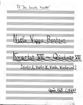 Strygekvartet Nr. 7 / String Quartet No. 7 Op 