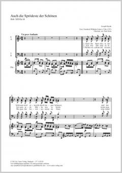 Auch die Sprödeste der Schönen 