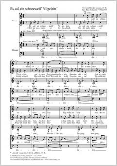 Es saß ein schneeweiß' Vögelein Standard