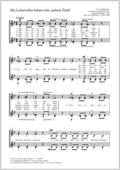 Die Leineweber haben eine saubere Zunft Standard