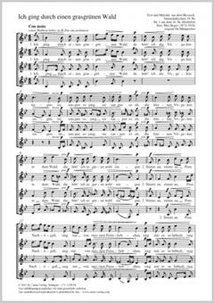 Ich ging durch einen grasgrünen Wald Standard