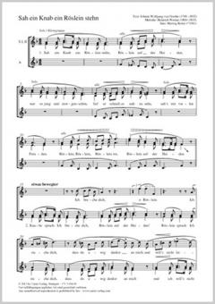 Sah ein Knab ein Röslein stehn Standard