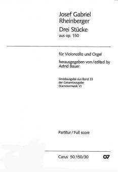 Drei Stücke für Violoncello und Orgel 