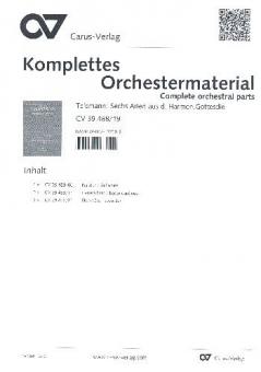 6 Arien aus dem Harmonischen Gottesdienst 