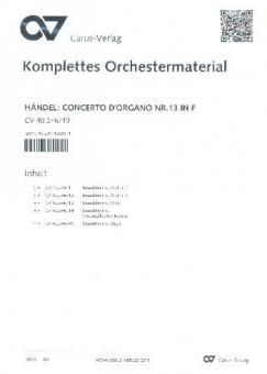 Concerto d'organo Nr. 13 in F 