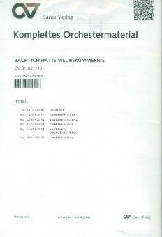 Ich hatte viel Bekümmernis (1. Fassung) Standard