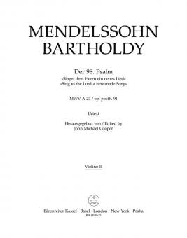 Der 98. Psalm op. posth. 91 MWV A 23 
