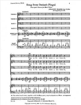 Song From Ossian's Fingal, Op.17/4 