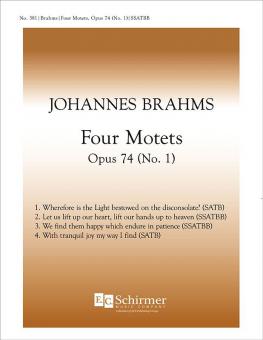 Four Motets, op. 74 