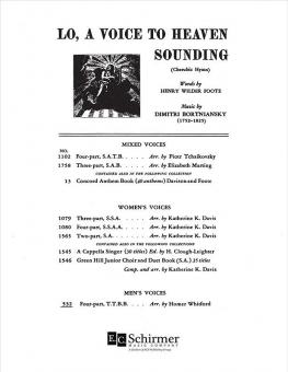 Lo, a Voice To Heaven Sounding 