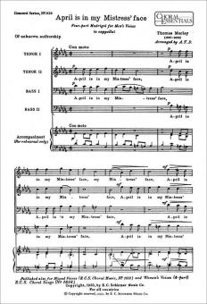 April is in my mistress' face 