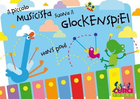 Piccolo Musicista Suona Il Glockenspiel 