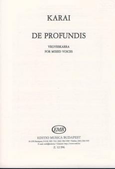 De Profundis Psalm 130 