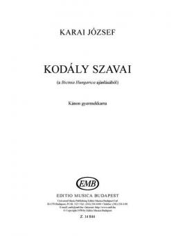 Kodály Szavai 