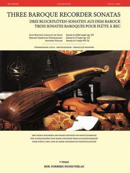 Three Baroque Recorder Sonatas 