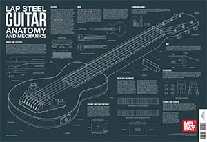 Lap Steel Guitar Anatomy and Mechanics Wall Chart 
