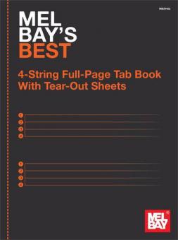 Mel Bay's Best 4-String Full-Page Tab Book 