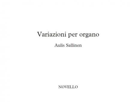 Variazioni per Organo 