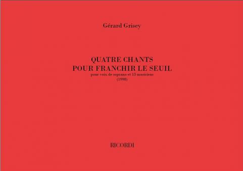 Quatre Chants pour Franchir le Seuil 