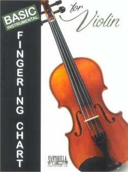 Basic Fingering Chart for Violin 