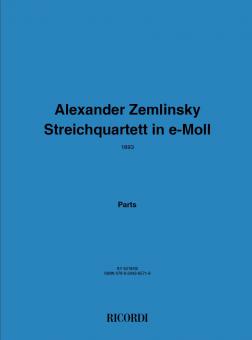 Streichquartett E-Moll 