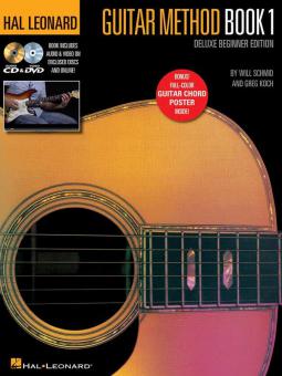 Hal Leonard Guitar Method Book 1 (Deluxe Beginner Edition) 