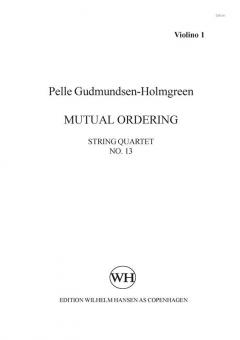 String Quartet No. 13 'Mutual Ordering' 