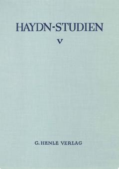 Haydn-Studien Einbanddecke 5 