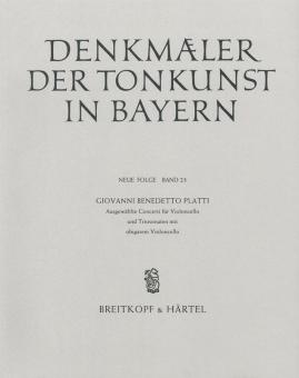 Ausgewählte Concerti für Violoncello und Triosonaten mit obligatem Violoncello 
