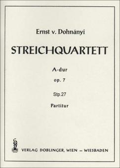 Streichquartett A-Dur op. 7 
