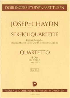 Streichquartett B-Dur Hob. III:23 op. 9/5 