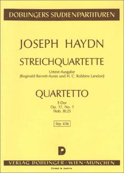 Streichquartett E-Dur Hob. III:25 op. 17/1 