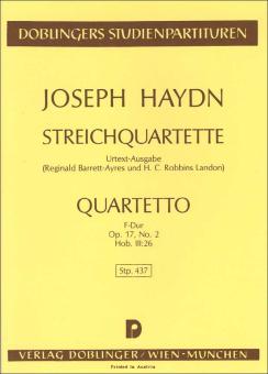 Streichquartett F-Dur Hob. III:26 op. 17/2 