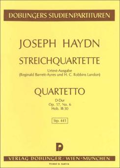 Streichquartett D-Dur Hob. III:30 op. 17/6 