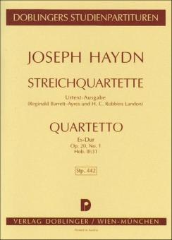 Streichquartett Es-Dur Hob. III:31 op. 20/1 