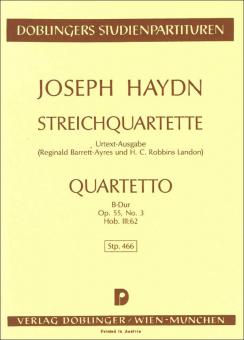 Streichquartett B-Dur Hob. III:62 op. 55/3 