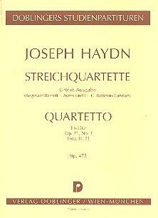 Streichquartett Es-Dur Hob. III:71 op. 71/3 