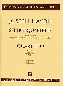 Streichquartett G-Dur Hob. III:81 op. 77/1 