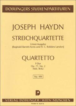 Streichquartett F-Dur Hob. III:82 op. 77/2 