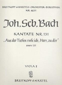 Kantate Nr. 131 "Aus der Tiefen rufe ich, Herr, zu dir (Out of darkness call I, Lord, to Thee)" für Soli (SATB), gemischten Chor (SATB) und Orchester 