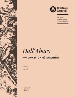 Concerto a piu instrumenti in e-moll op. 5 Nr. 3 