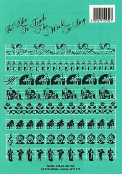 I'd Like To Teach The World To Sing SSA 