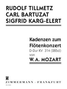 Kadenzen zum Flötenkonzert Nr. 2 D-Dur KV 314 (285d) 