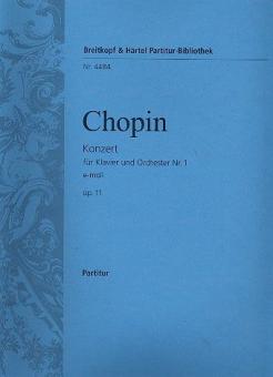 Konzert für Klavier und Orchester Nr. 1 e-moll op. 11 