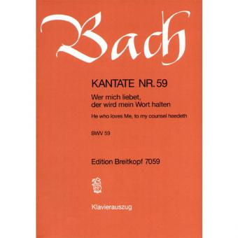 Wer mich liebet, der wird mein Wort halten 